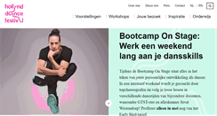 Desktop Screenshot of hollanddancefestival.com