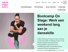 Tablet Screenshot of hollanddancefestival.com